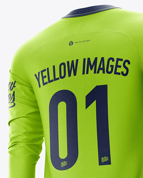 Mens Full Soccer Goalkeeper Kit Mockup Hero Back Shot Free