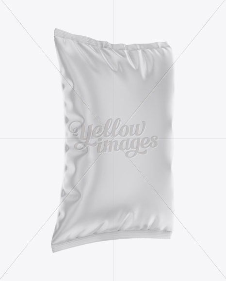 Snack Package Mockup - Halfside View