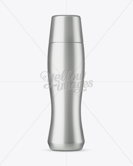 Metallic Drink Bottle Mockup