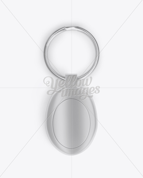 Matte Keyring Mockup - Top View