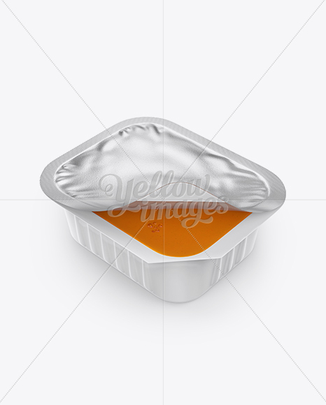 Spicy Buffalo Dipping Sauce Mockup (High-Angle Shot)