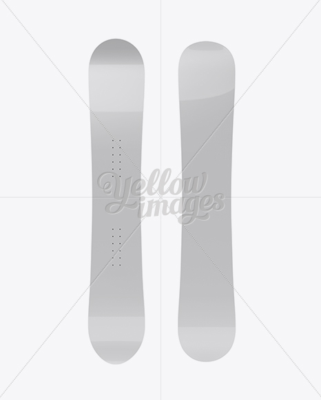 Snowboard Mockup - Front & Back View