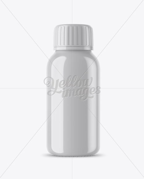 Glossy Syrup Bottle Mockup