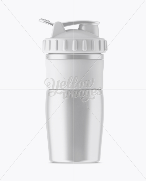 Metallic Shaker Bottle Mockup