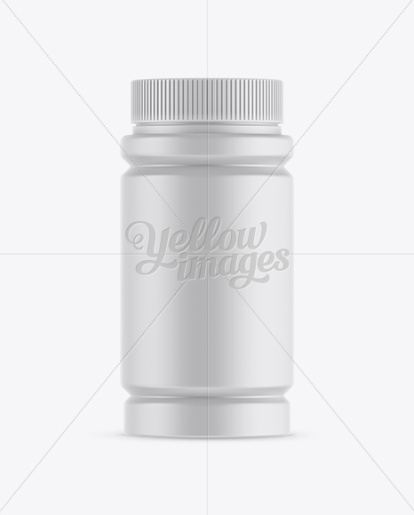 Matte Plastic Pill Bottle Mockup