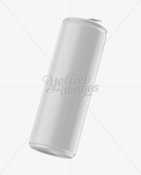 250ml Aluminium Can With Matte Finish Mockup