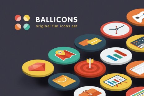 Ballicons: original flat icons set - Icons