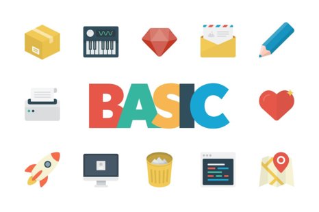 Basic Flat Icon Set - Ai icons