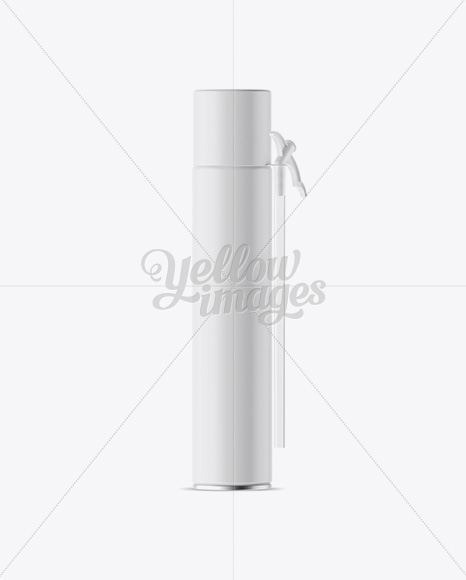 Pu-Foam Matte Spray Can Mockup