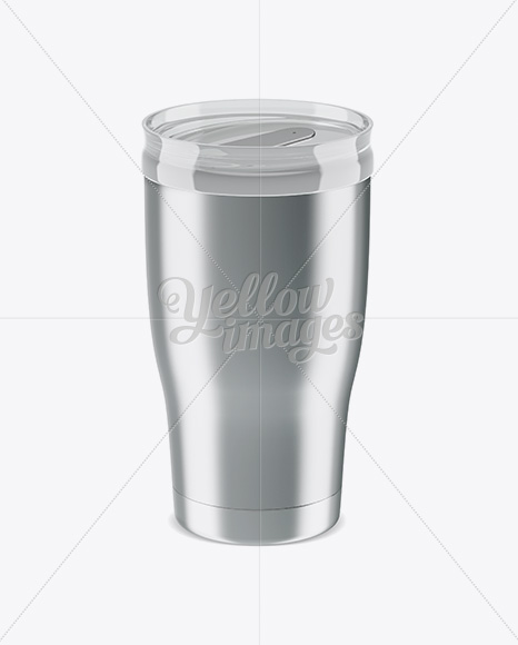 Metallic Thermo Cup Mockup