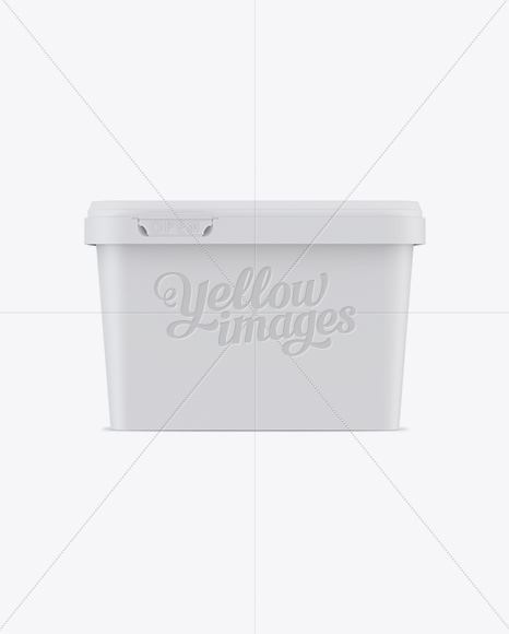 Matte Butter Tub Mockup - Front View