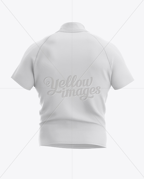 Men’s Rugby Jersey Mockup - Back View