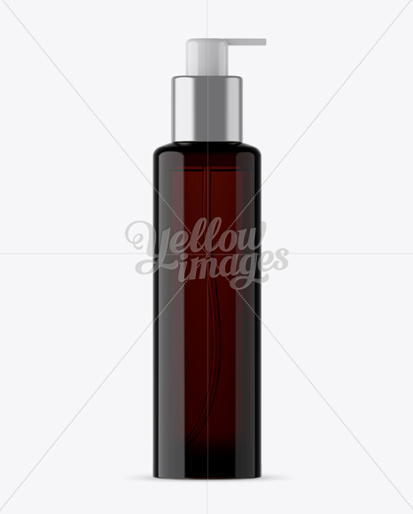 Amber Spray Bottle Mockup
