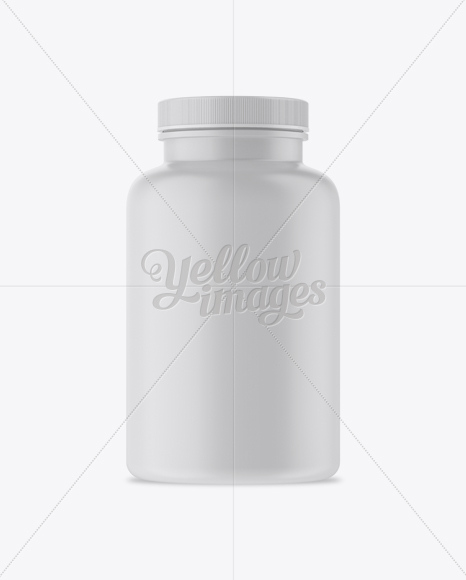 Matte Pill Bottle Mockup