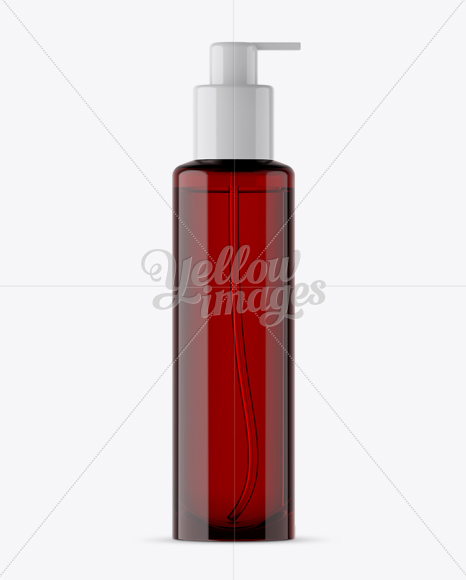 Red Spray Bottle Mockup