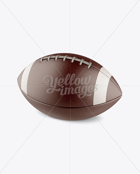 American Football Ball Mockup - Halfside View