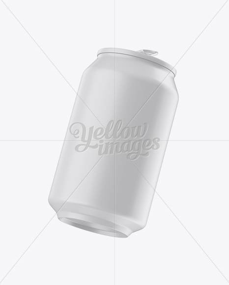 330ml Aluminium Can With Matte Finish Mockup - Free Download Images