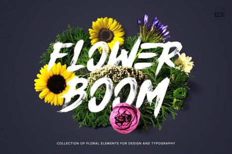 Flower Boom Graphic Pack - Botanical art