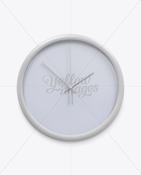 Matte Wall Clock Mockup