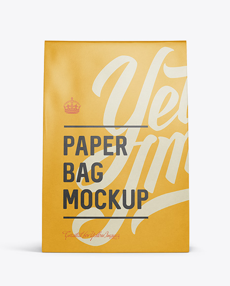 Paper Bag Mockup - Front View - Pastel+Flowers+Pastel+Flowers+Flower+Illustration+Flowers