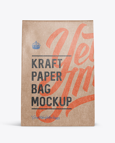 Kraft Paper Bag Mockup - Front View - Pastel+Flowers+Pastel+Flowers+Flower+Illustration+Flowers