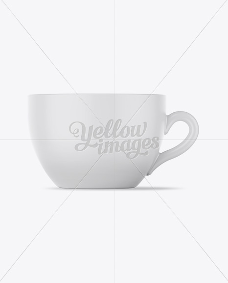 Matte Coffee Cup Mockup - Front View