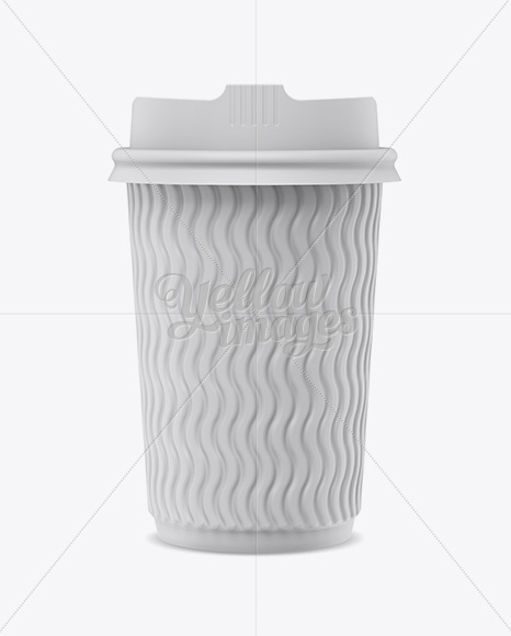 Matte Coffee Cup Mockup - Front View