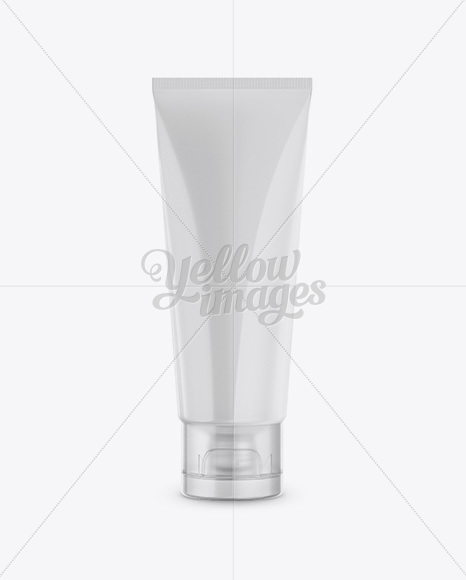 Plastic Cosmetic Tube Mockup - Front View