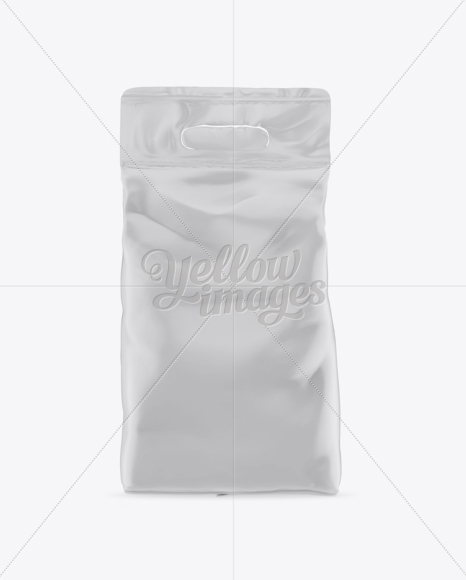 Matte Stand-up Bag Mockup - Front View