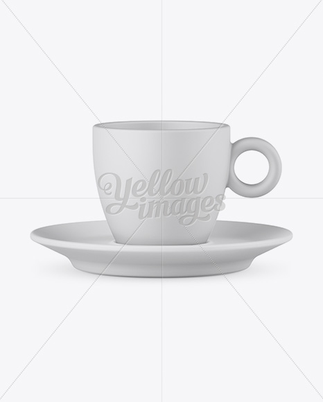 Matte Coffee Cup - High Angle Shot