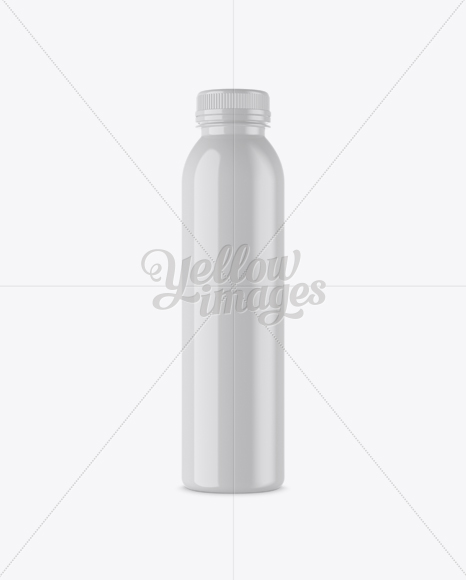 Glossy Plastic Bottle Mockup