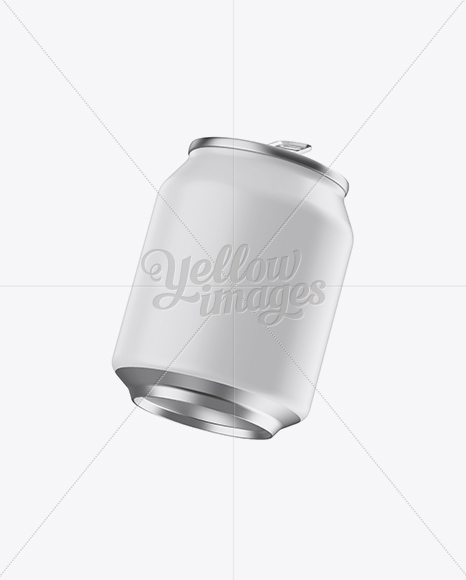 250ml Matte Aluminium Can Mockup - Free Download Images High Quality