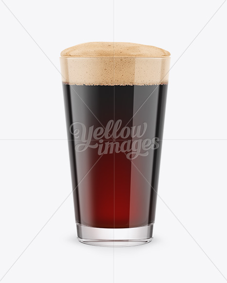 Stout Beer Glass Mockup