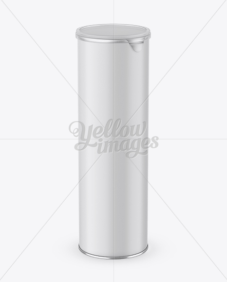 Matte Snack Tube Mockup (High Angle)