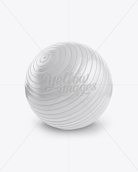 Exercise Ball Mockup - Halfside View