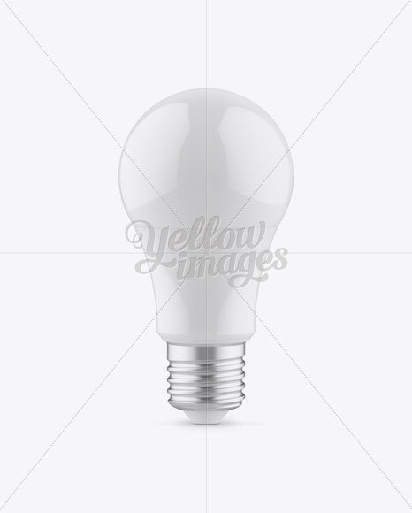 Glossy LED Bulb Mockup