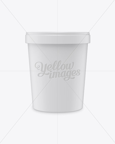 Matte Ice Cream Round Box - Front View - Free Download Images High