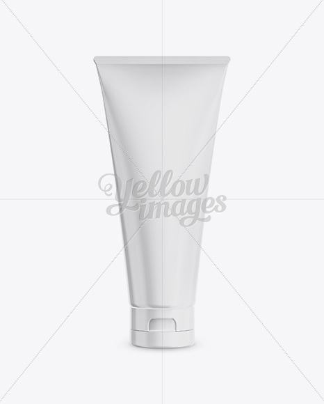 Plastic Cosmetic Tube Mockup - Front View