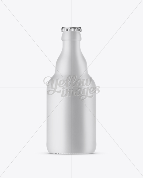 330ml Matte Ceramic Beer Bottle Mockup