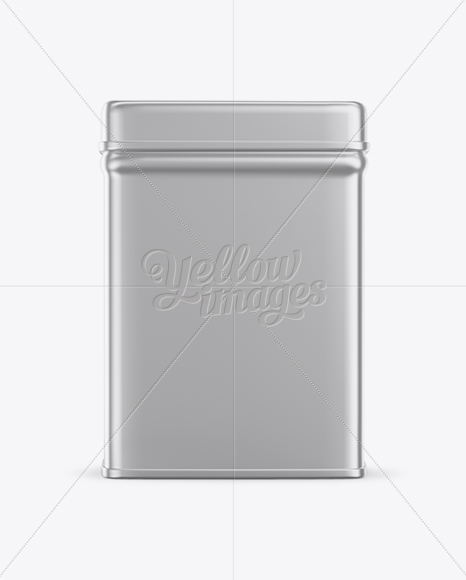 Metallic Tin Box Mockup