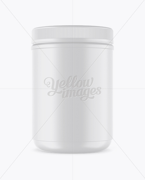 Matte Protein Jar Mockup