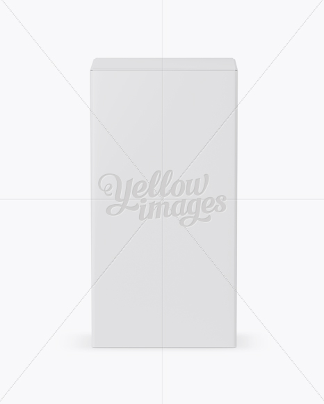 Paper Box Mockup - Front View (High-Angle)