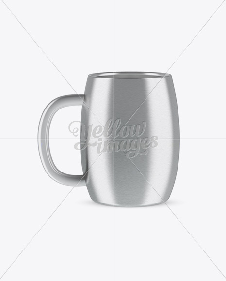 Brushed Metallic Mug Mockup
