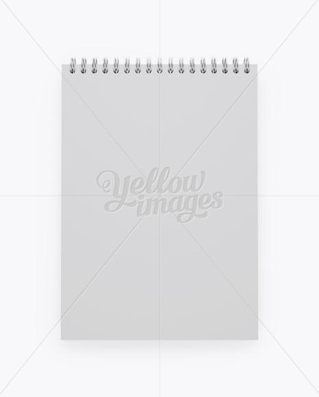 Notebook With Ring Binger Mockup - Front View