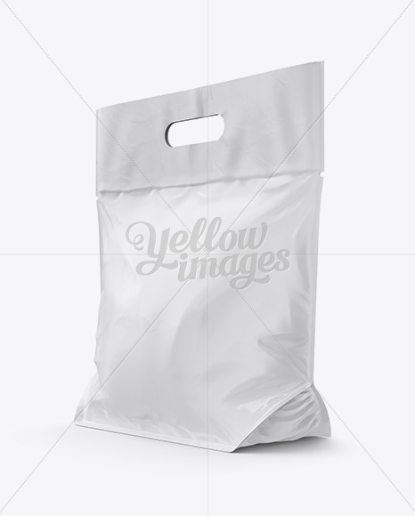 Stand-Up Bag Mockup - Half Side View