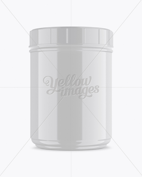 Glossy Protein Jar Mockup Glossy Protein Jar Mockup