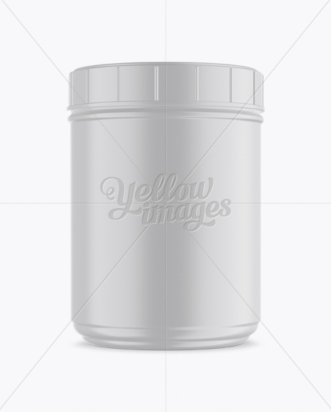 Matte Protein Jar Mockup