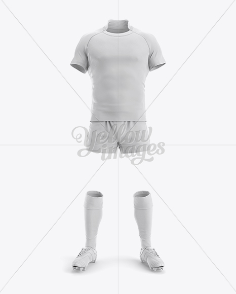 Men’s Full Rugby Kit HQ Mockup - Front View