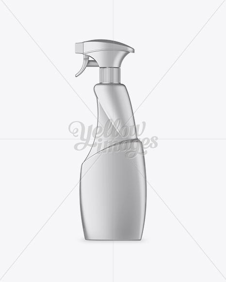 Metallic Trigger Spray Bottle Mockup