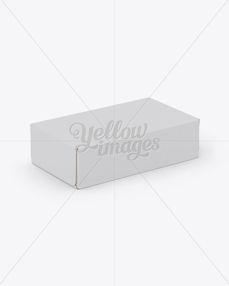 Paper Box Mockup - Halfside View